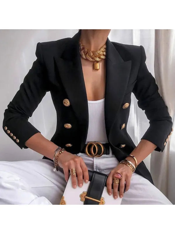 Chic Blazer Featuring Button Details