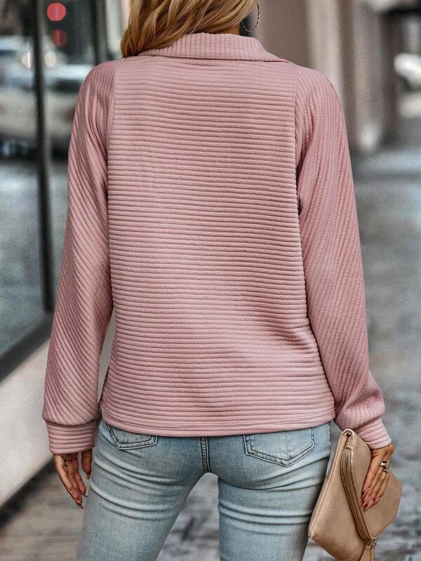 Classic V-Neck Sweater in Solid Color