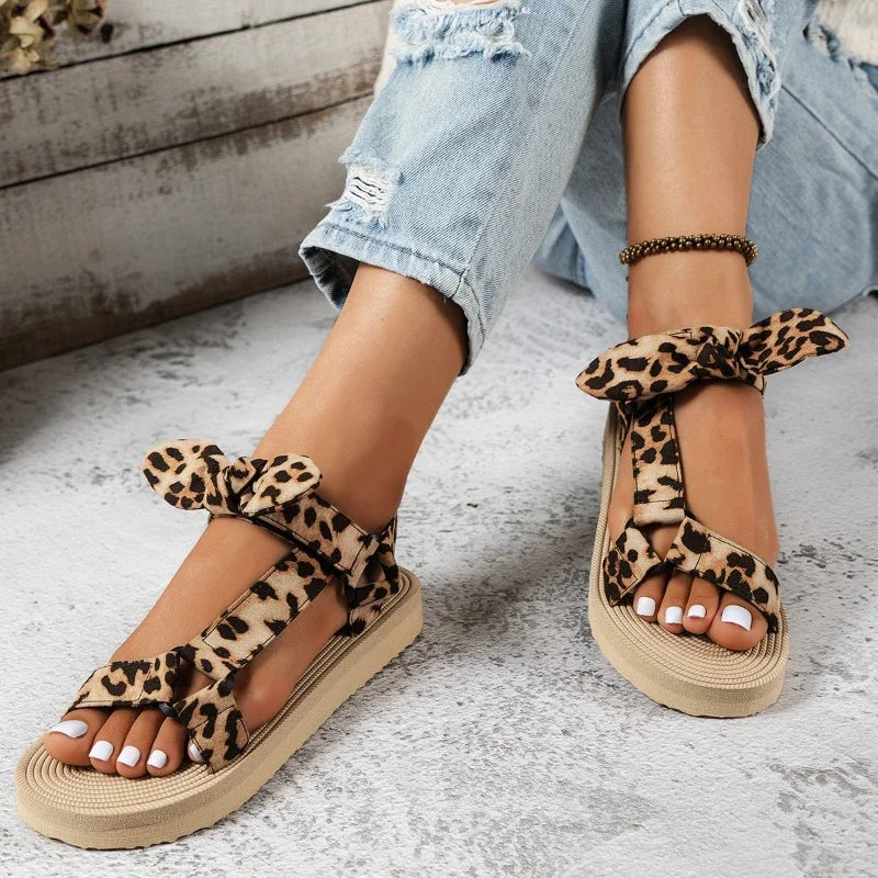 Chic Leopard Print Footwear for Women