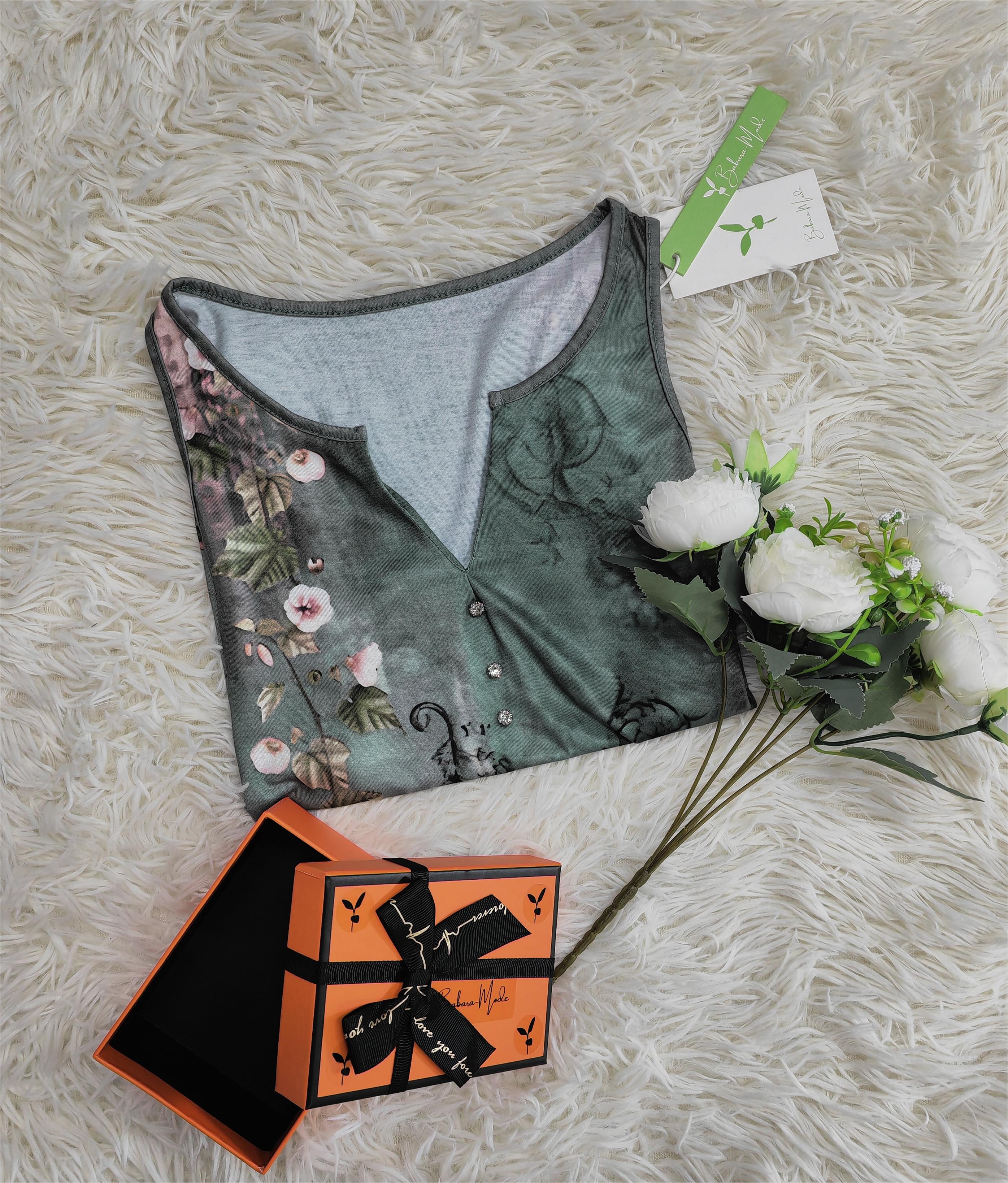 Floral Pattern Sleeveless Tank