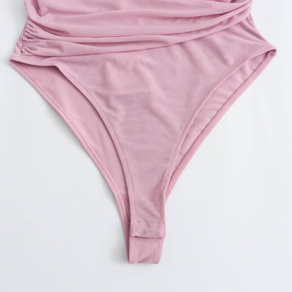 Chic Leopard Print Women's Bodysuit