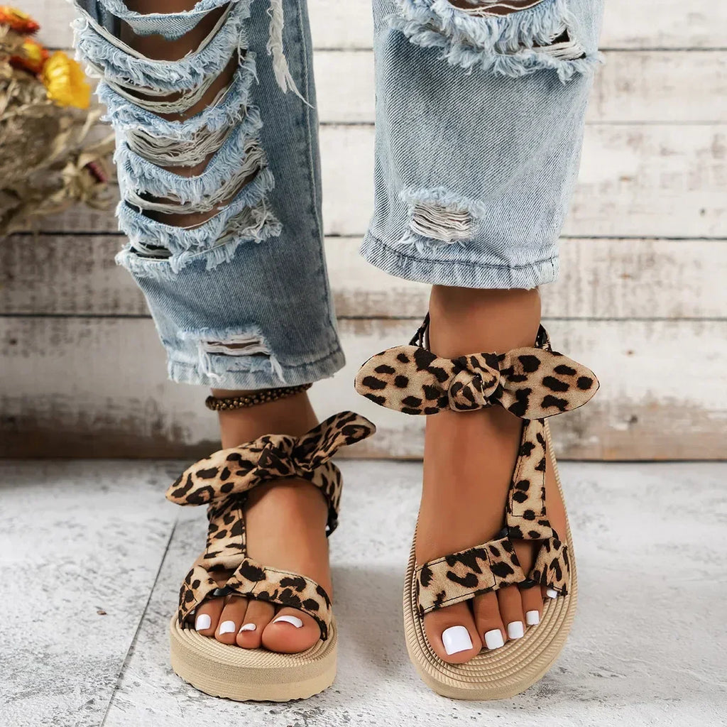 Chic Leopard Print Footwear for Women