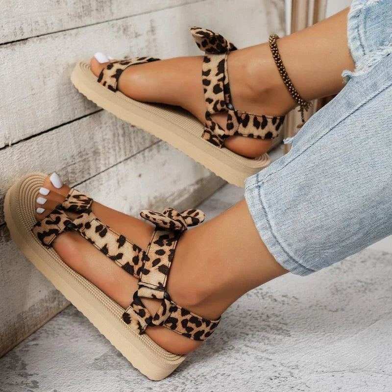 Chic Leopard Print Footwear for Women