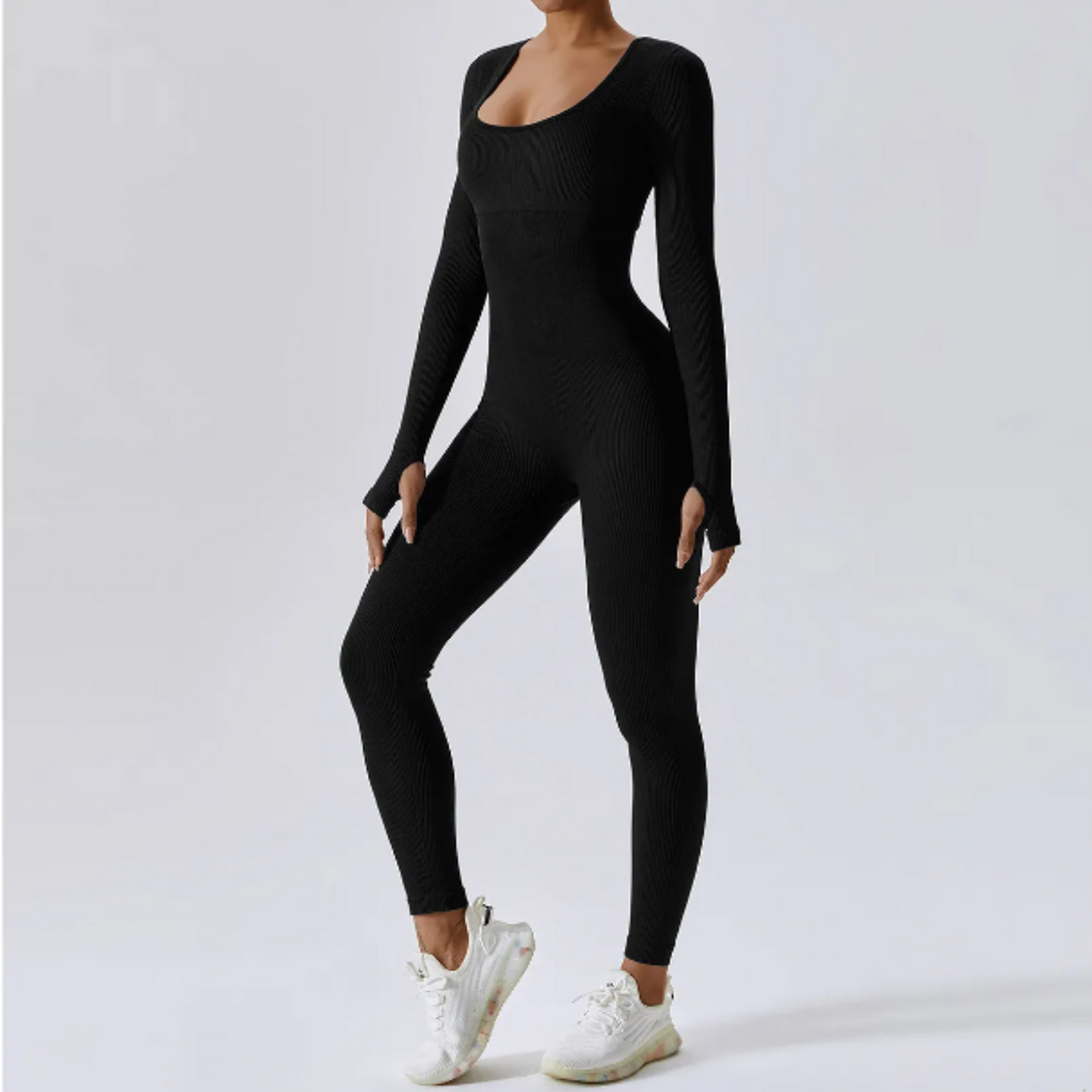 Solid Long Sleeve Performance Bodysuit