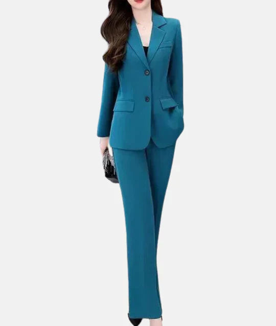 Chic Tailored Blazer and Elegant Trouser Suit Set
