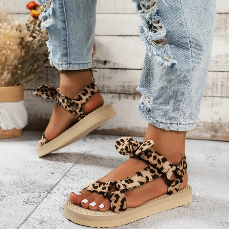 Chic Leopard Print Footwear for Women