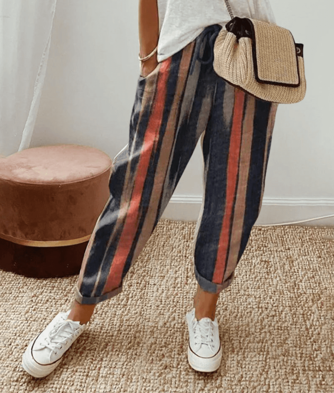 Chic Cotton-Linen Pants