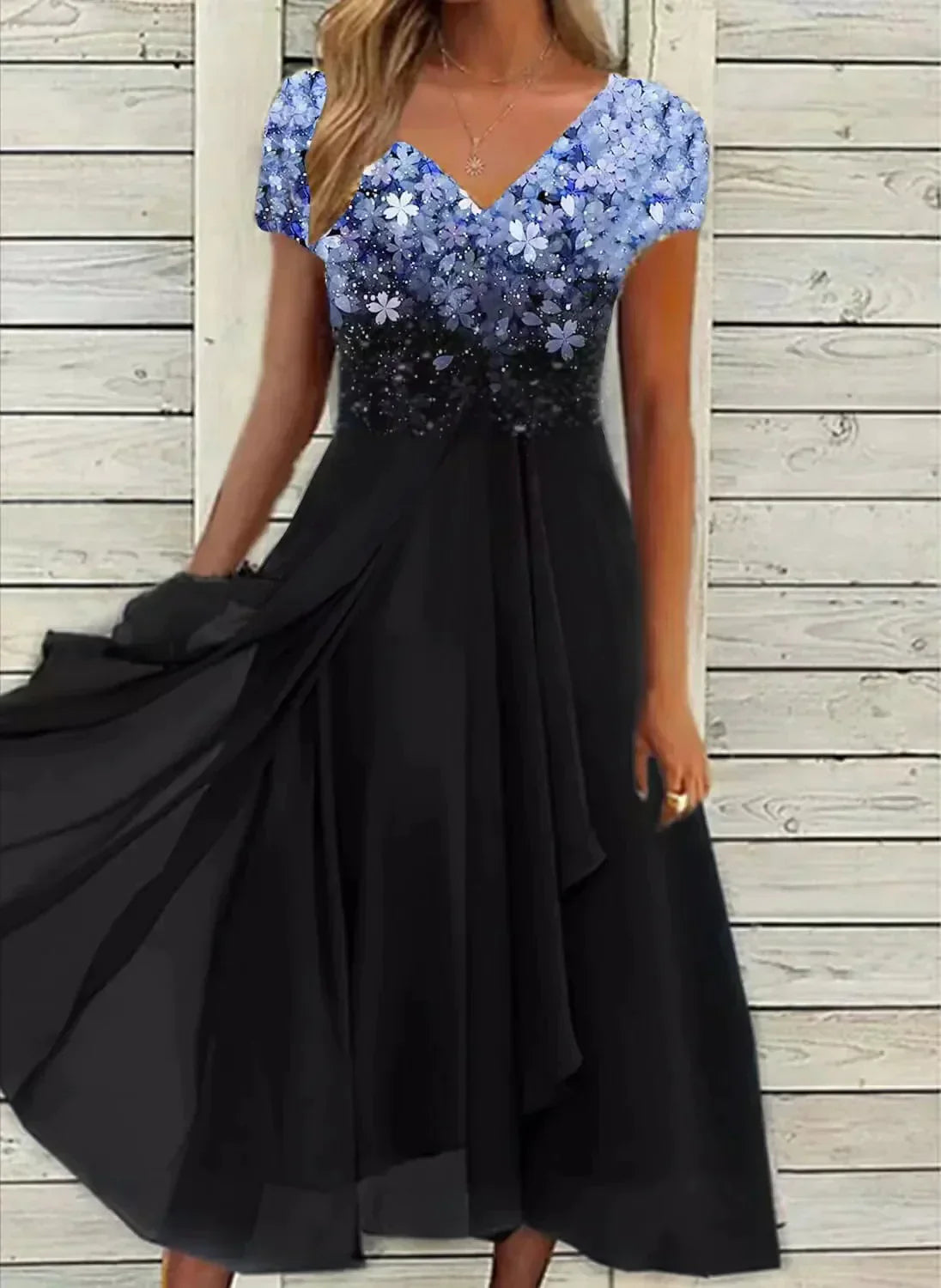 Women's Elegant Chiffon Evening Gown
