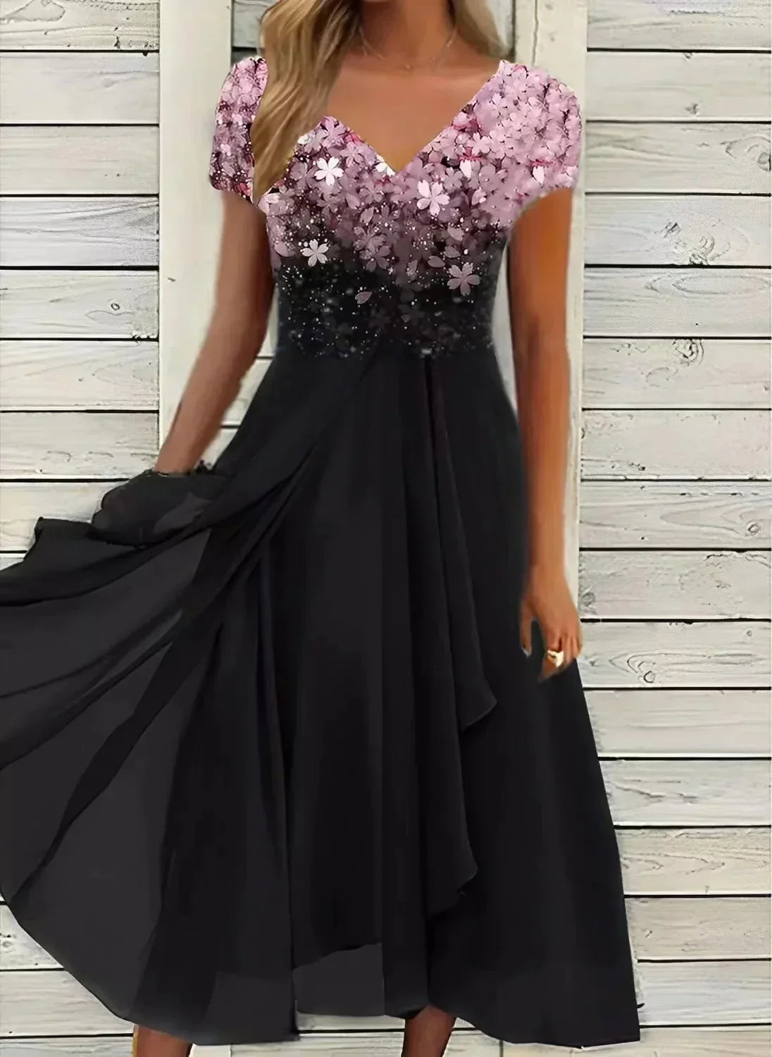 Women's Elegant Chiffon Evening Gown