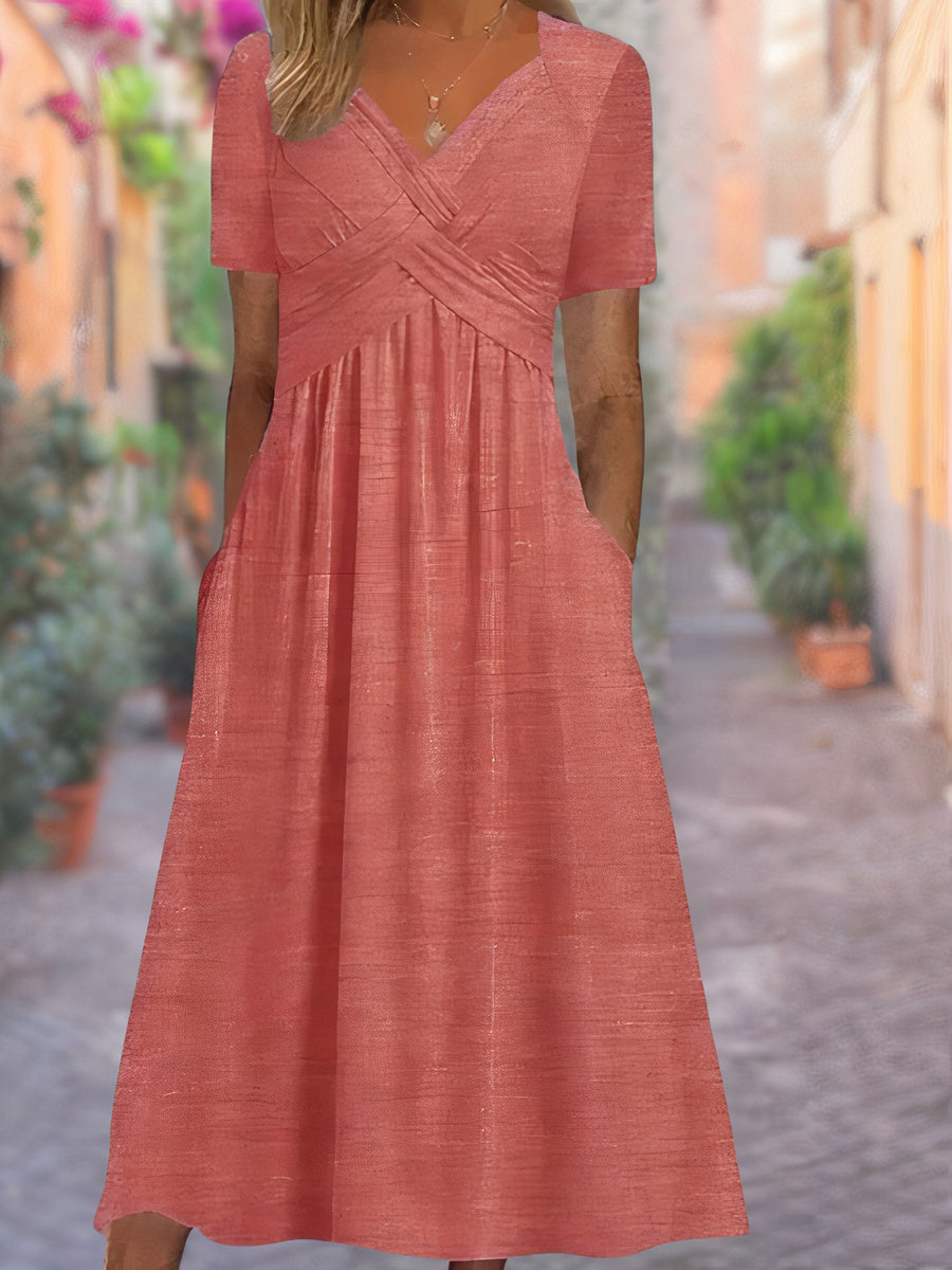 Selby Summer Dress Featuring Stylish Cut-Out Details