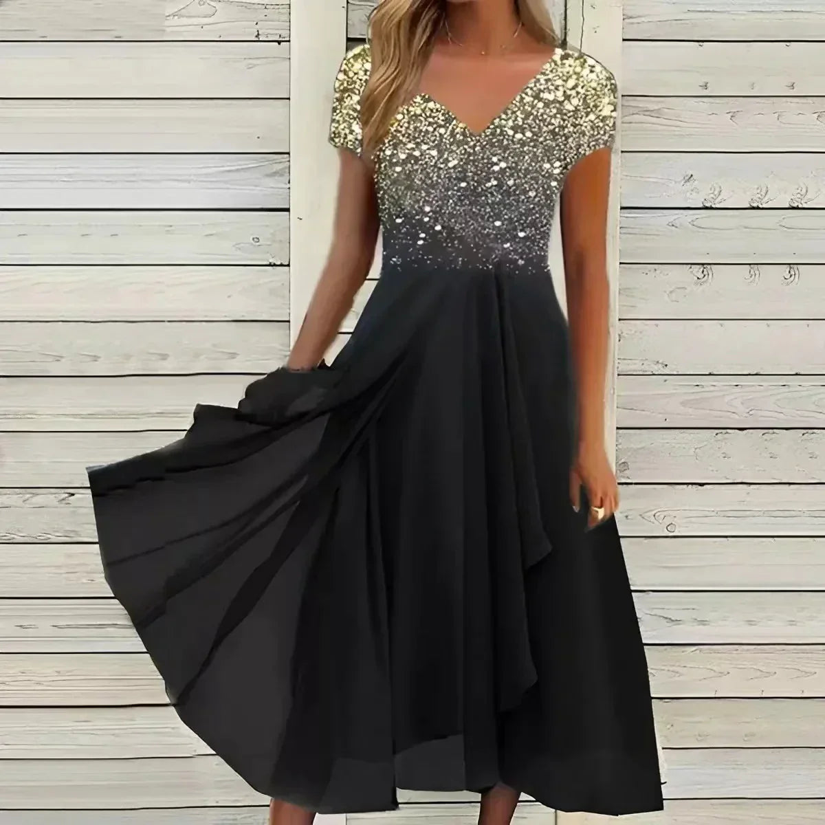 Women's Elegant Chiffon Evening Gown