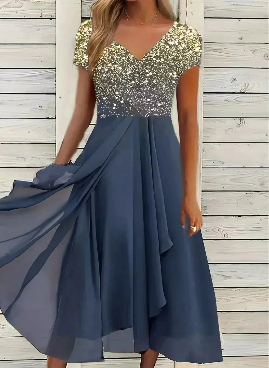 Women's Elegant Chiffon Evening Gown