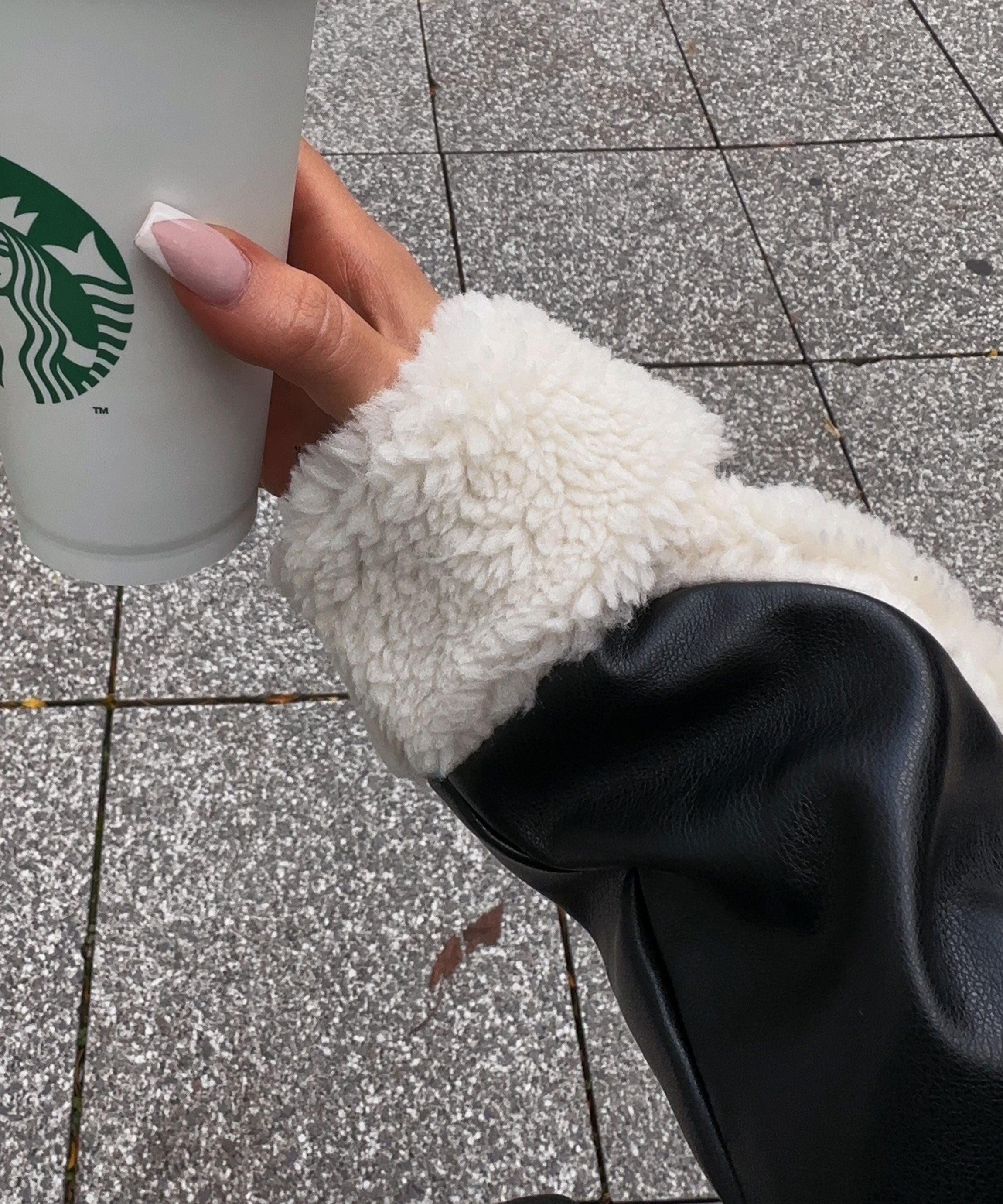 Black Teddy Fur Daria Jacket