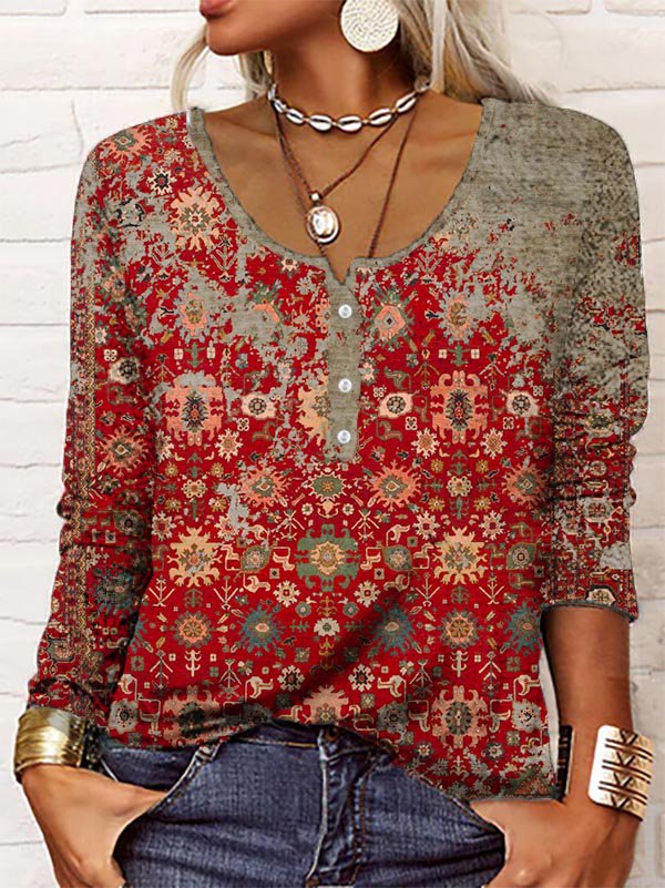 Chic Aztec Patterned Sweater