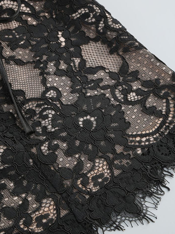 Chic Lace Corset Mini Dress