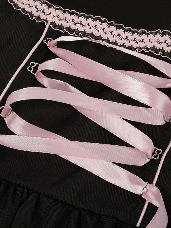 Floral Print Dirndl Dress for Oktoberfest Celebrations