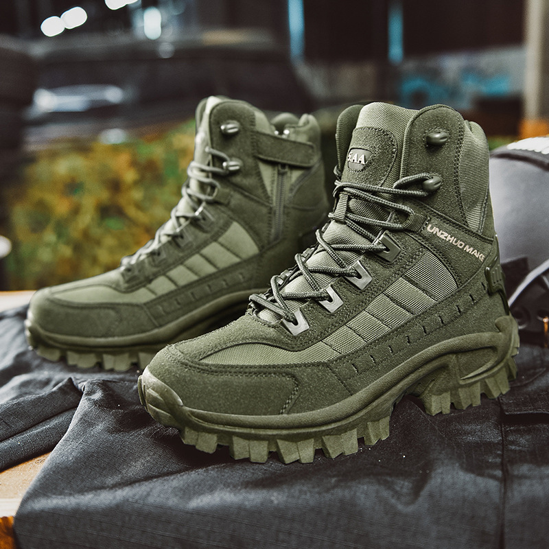 Stylish Military-Inspired Winter Boots